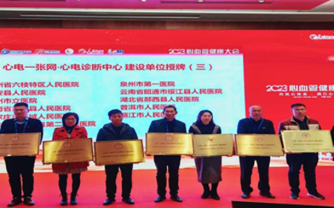 乐东二院获国家胸痛中心授予“心电一张网”建设单位