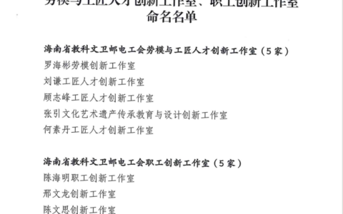 海医二院许艺莲淋巴水肿康复护理工作室成功入选“海南省教科文卫邮电工会职工创新工作室”