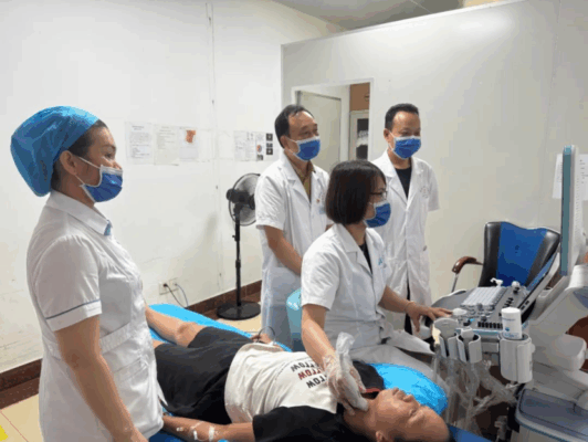 昌江成功开展首例甲状腺超声造影及全脑血管造影术