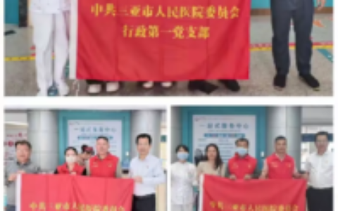 三亚市人民医院行政第一党支部门诊高峰期党员志愿者活动侧记
