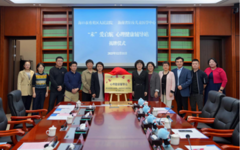 海南搭建关注涉诉未成年人心理健康的“法、医”合作平台