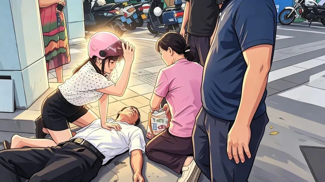 斑马线上的“黄金四分钟”——三亚一护士街头跪地施救呼吸心跳骤停市民